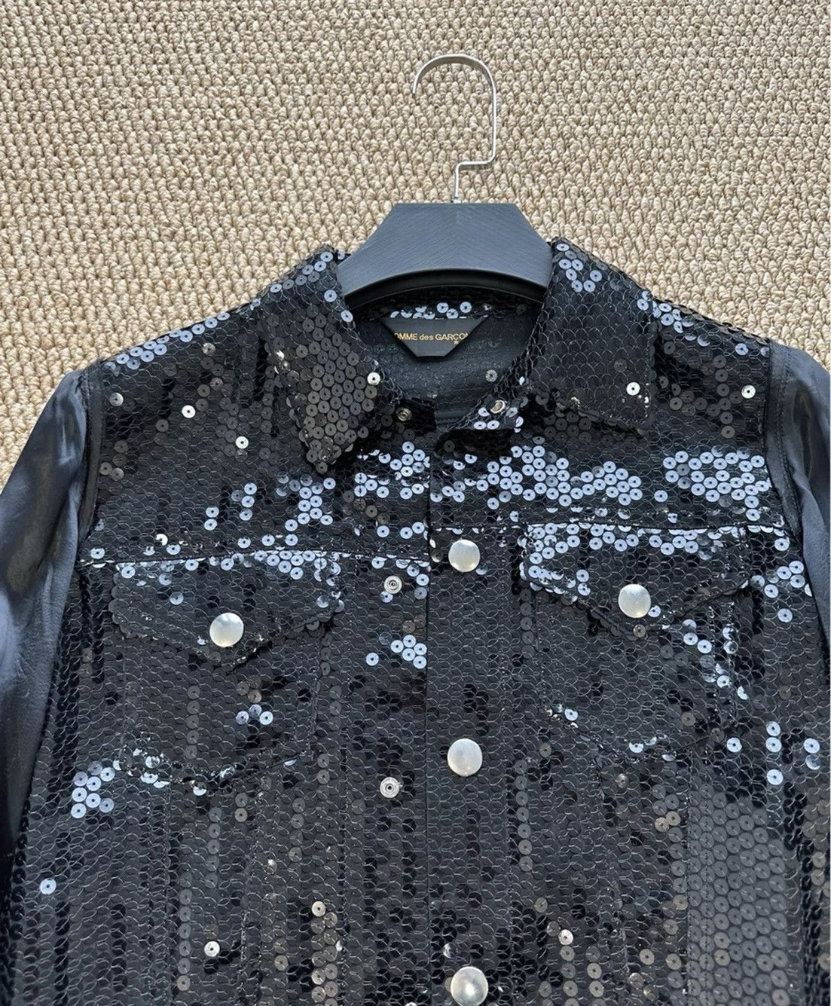 Comme des Garcons Comme des Garçons Sequin Panel Cropped Jacket K23 Size US M / EU 48-50 / 2 - 4 Thumbnail