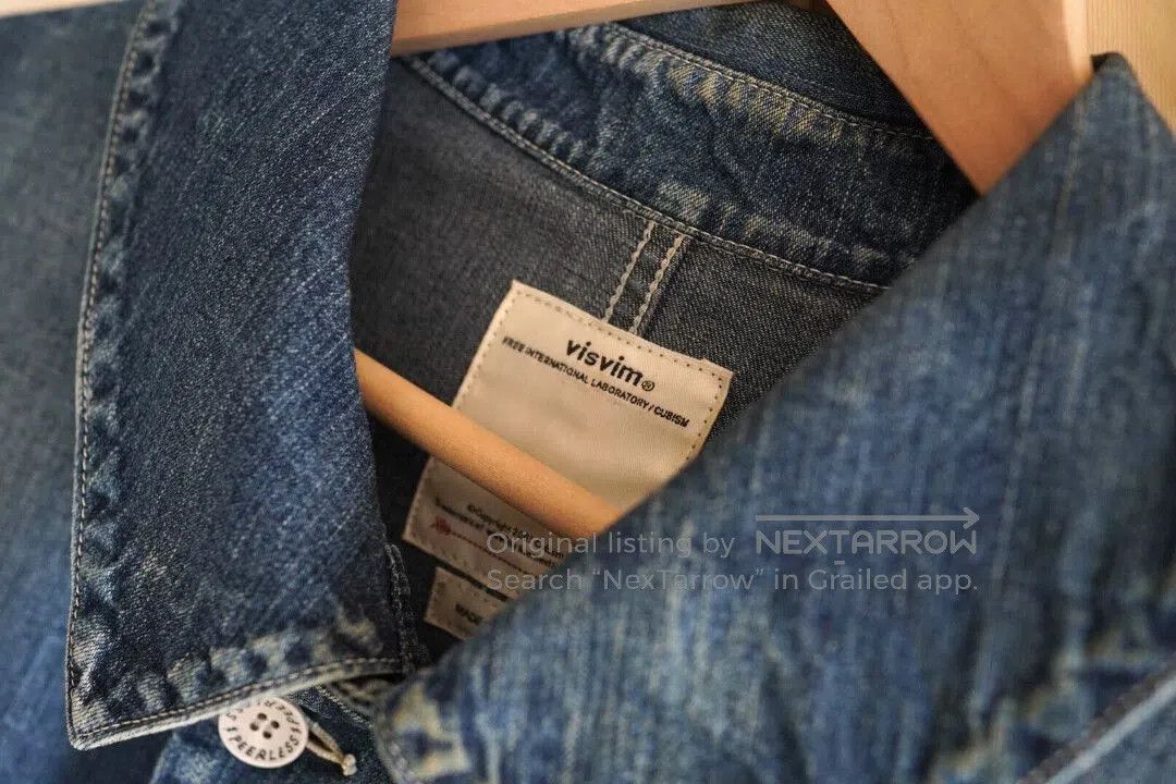 Visvim Blue Denim Longline Coat - Size M. Size US M / EU 48-50 / 2 - 6 Thumbnail