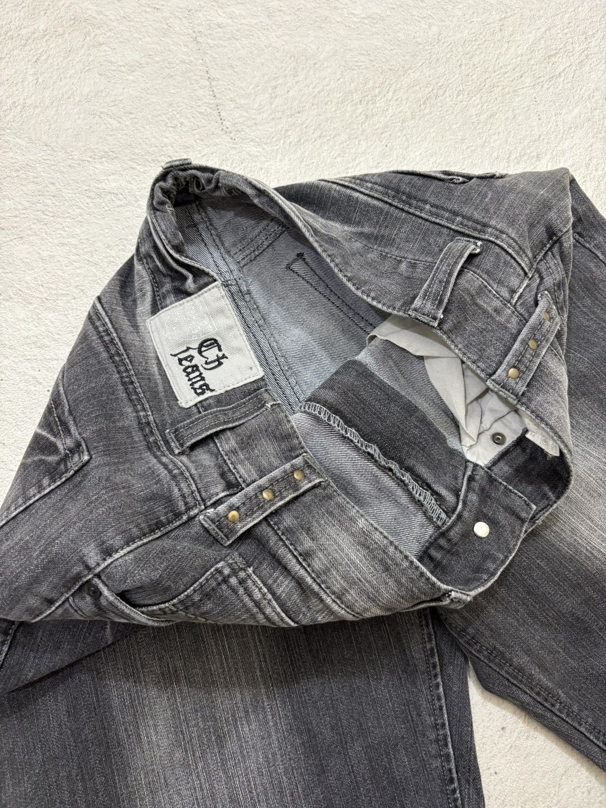 Number (N)ine 2000s CH jeans japan smokewash Denim y2k style Size US 31 - 4 Thumbnail