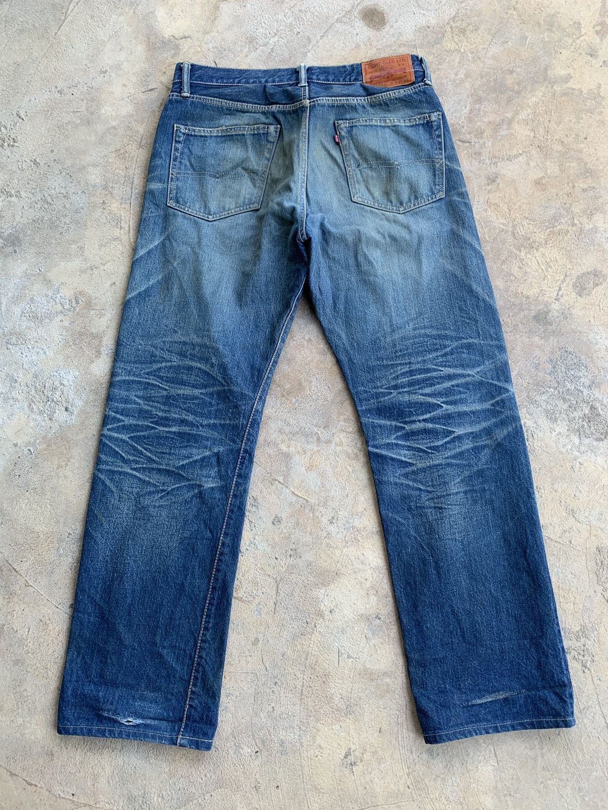 Japanese Brand × Kapital × Vintage Eight-G 880 Redline Selvedge Distressed Denim Size US 32 / EU 48 - 2 Thumbnail