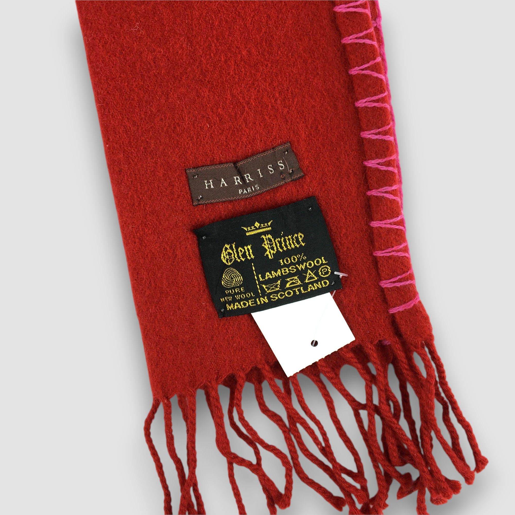 Vintage Vintage Glen Prince Scarf Muffler Wool Cashmere Scarves Size ONE SIZE - 4 Thumbnail