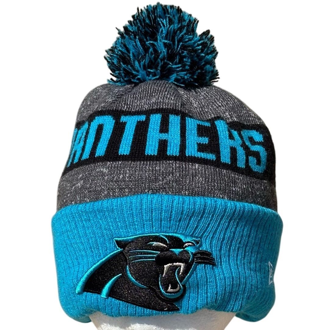 New Era Blue New Era Panthers Beanie Size ONE SIZE - 1 Thumbnail