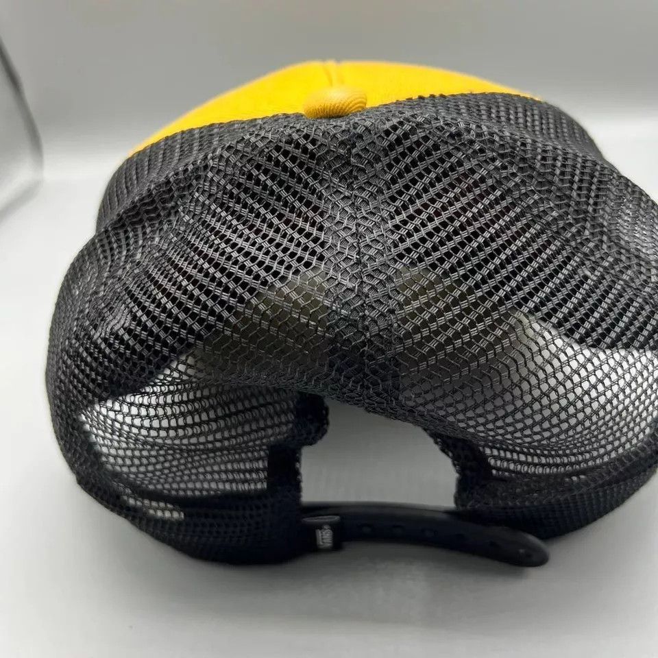 Vans Vans Off The Wall Trucker Hat Men Yellow Black Snap Back Cap Size ONE SIZE - 5 Thumbnail
