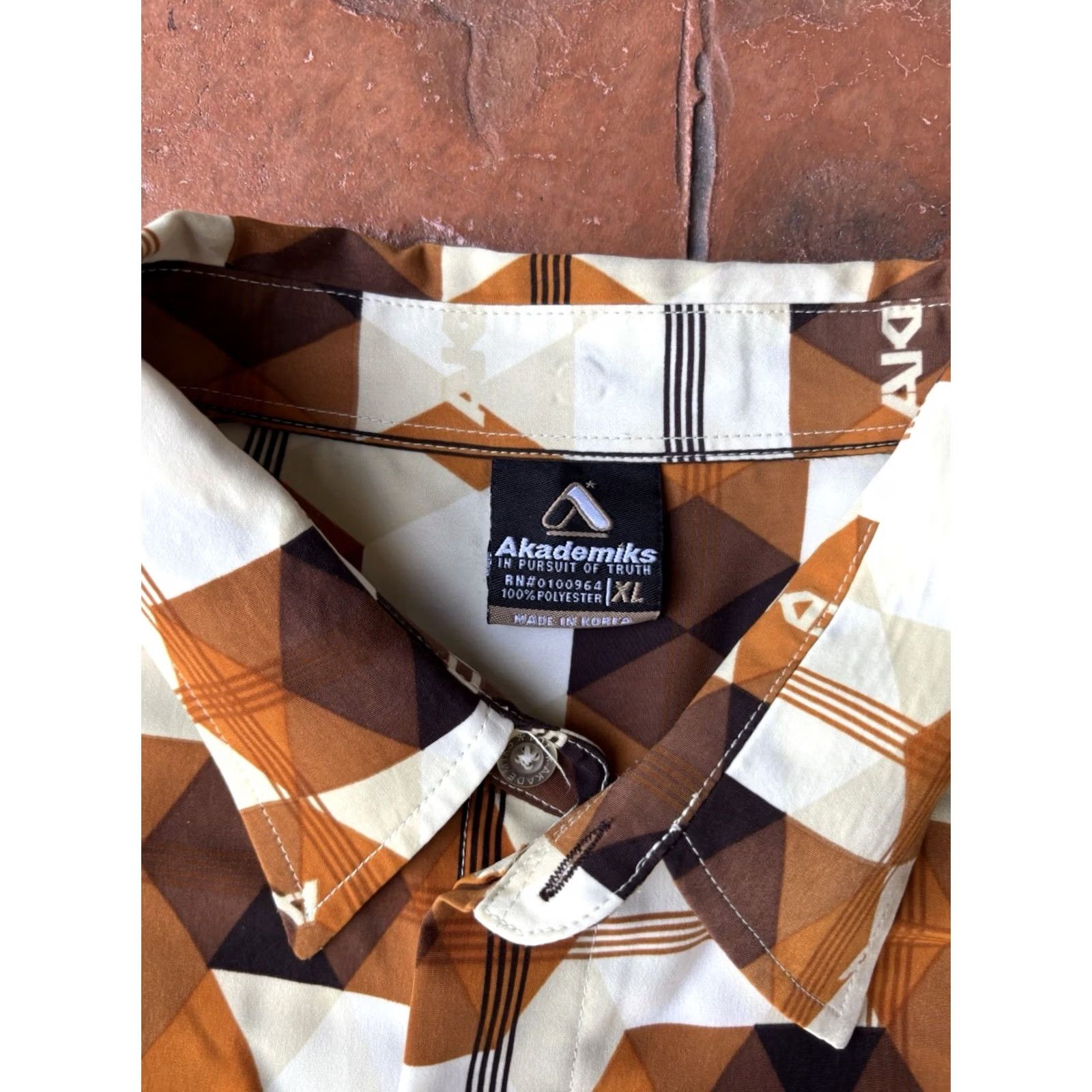 Akademiks VINTAGE Akademiks AOP Hawaiian Button Up Shirt Mens XL Hip Hop Shirt Size US XL / EU 56 / 4 - 2 Thumbnail