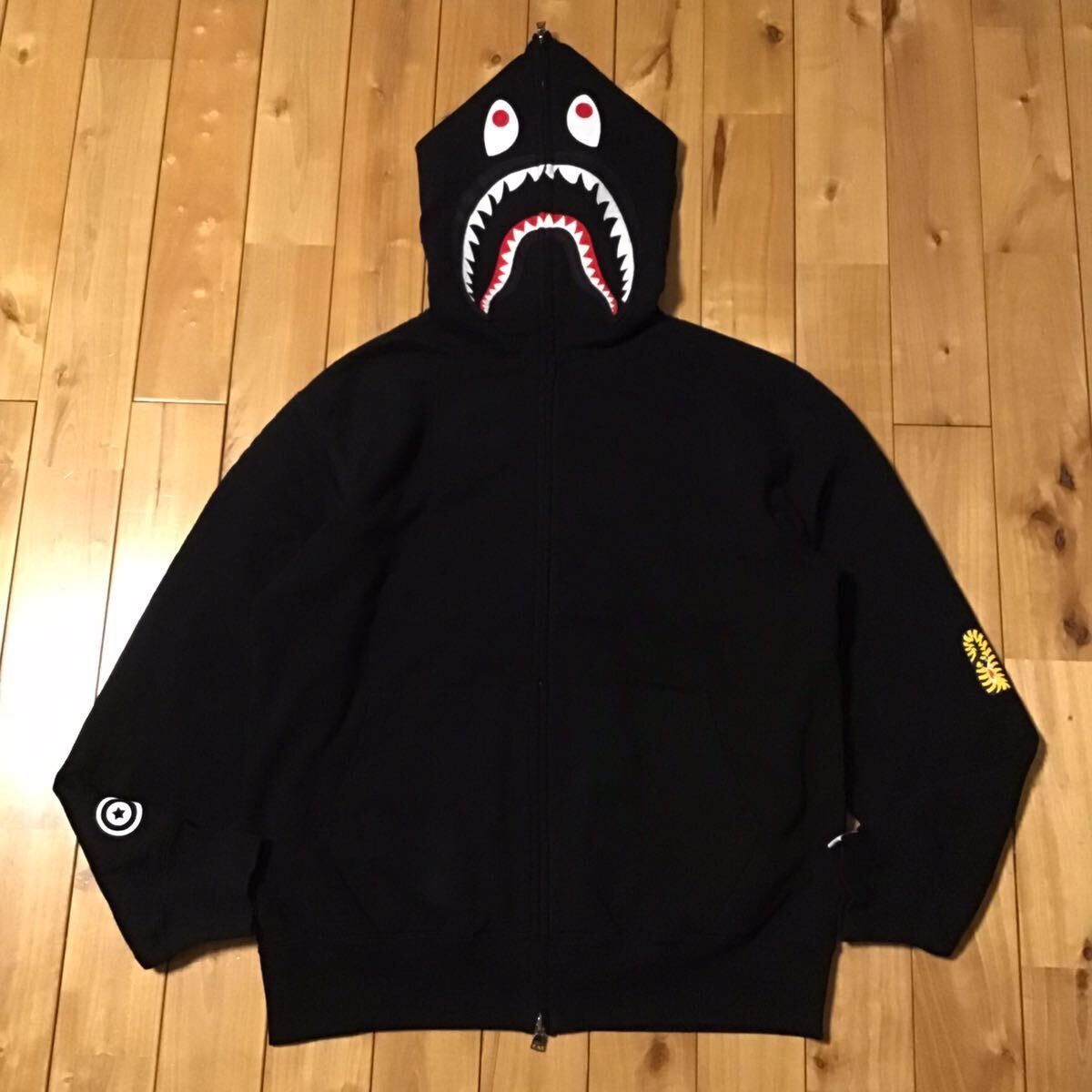 image of 2006 Nfs Limited 2Nd Shark Full Zip Hoodie Bape Ape Nigo in Black, Men's (Size Medium)