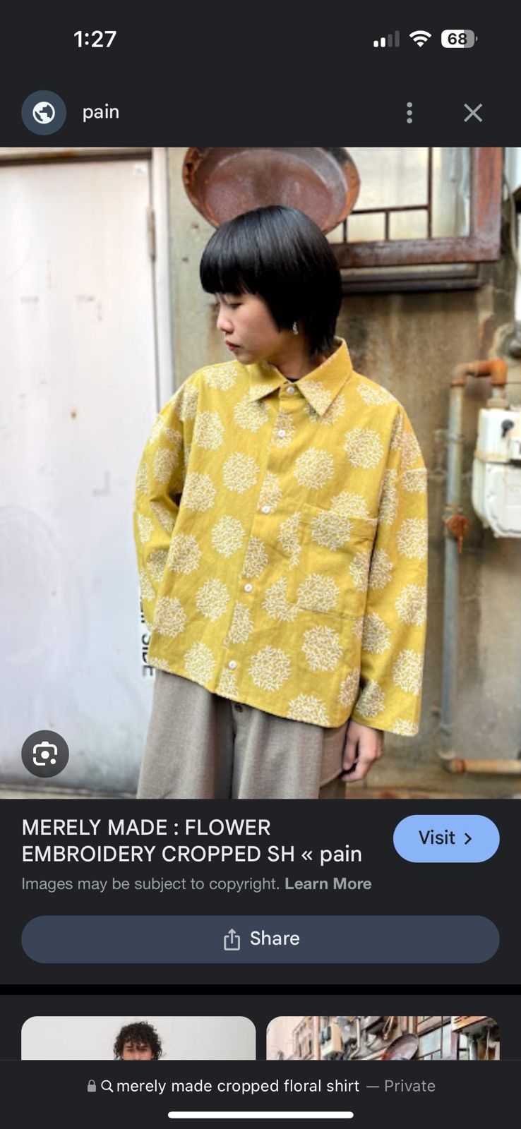 Other Merely Made cropped embroidered shirt Size US M / EU 48-50 / 2 - 3 Thumbnail