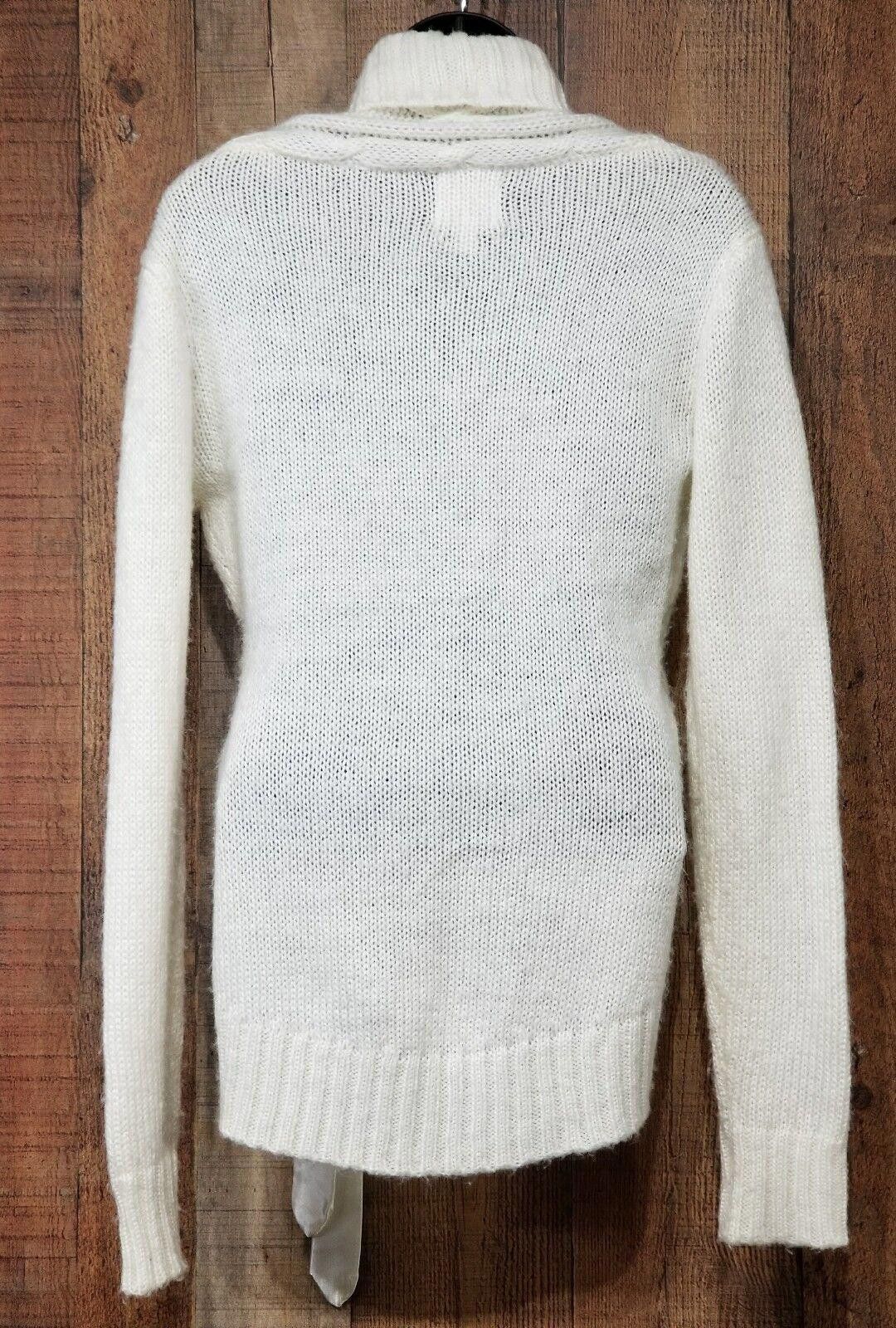 Designer Roommates Sweater Size Medium White Ivory Ties at waist v Size M / US 6-8 / IT 42-44 - 5 Thumbnail