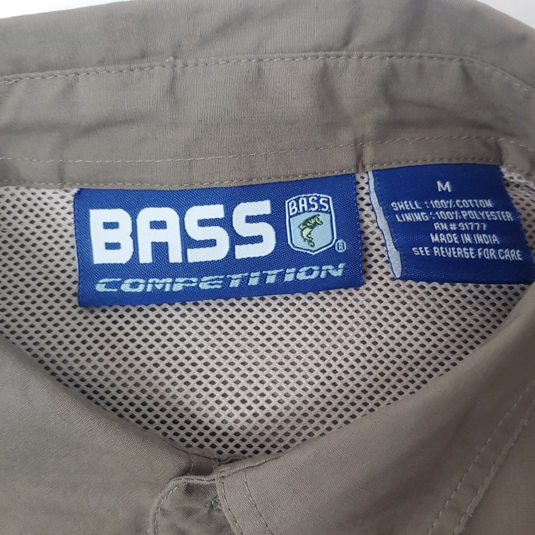Vintage Bass Competition 3XDRY Fishing Shirt Medium Vented Green Short Sleeve Outdoors Size US M / EU 48-50 / 2 - 5 Thumbnail