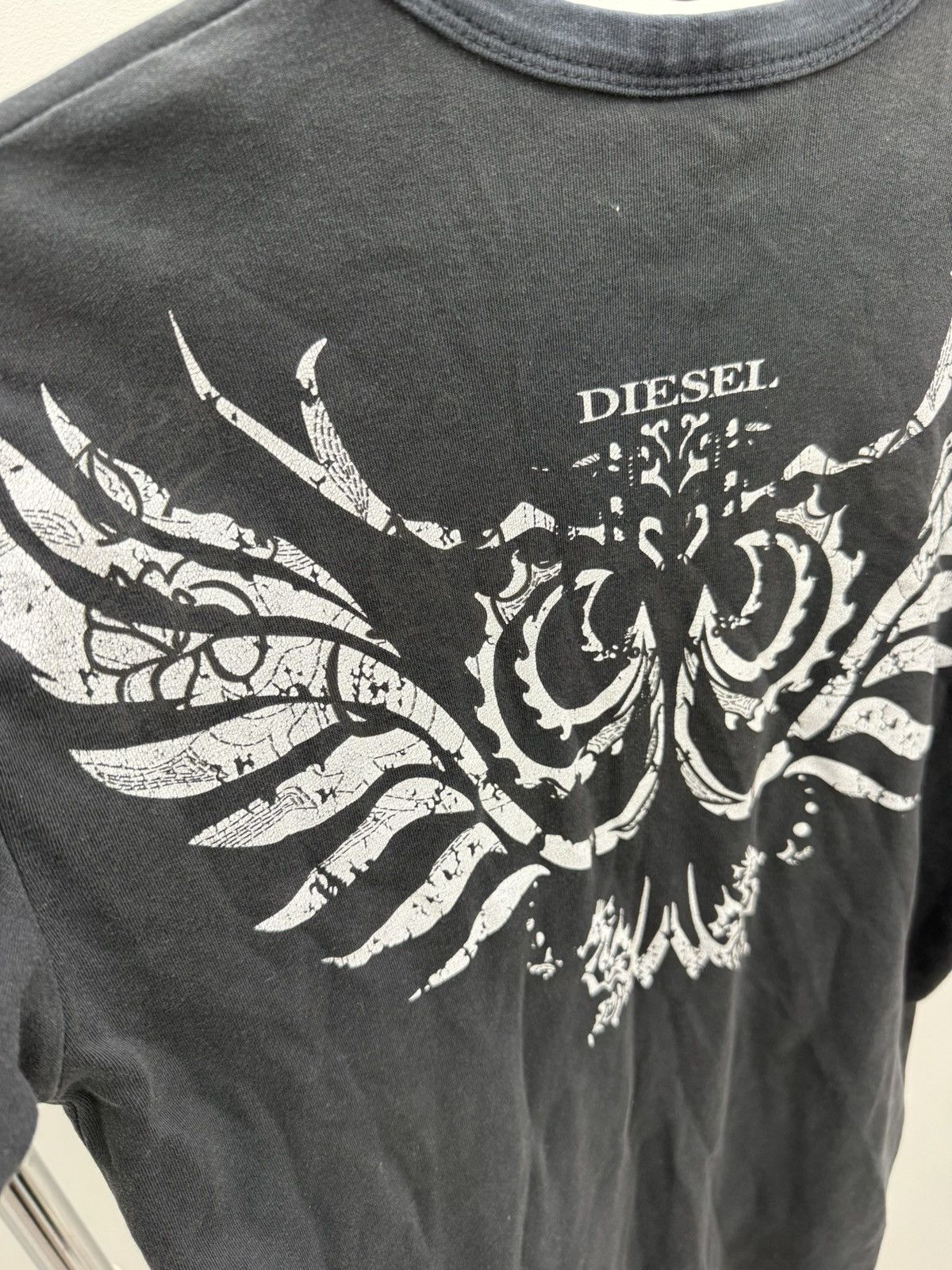Diesel Diesel Big Logo Eagle Cotton T Shirt Size US L / EU 52-54 / 3 - 3 Thumbnail