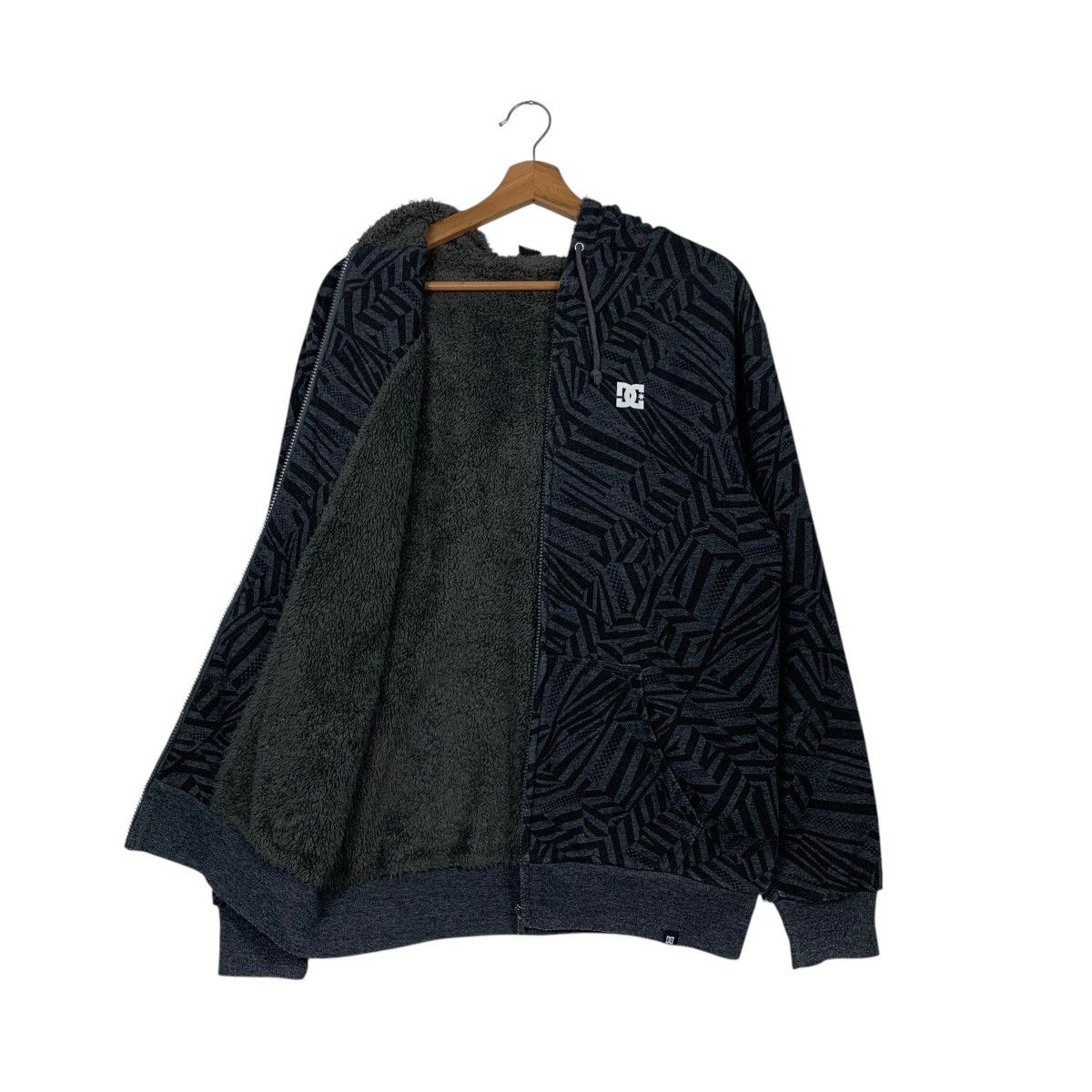 DC DC SHOES Fleece Lined Zipper Hoodie Sweatshirt #2555-C115 Size US M / EU 48-50 / 2 - 10 Thumbnail