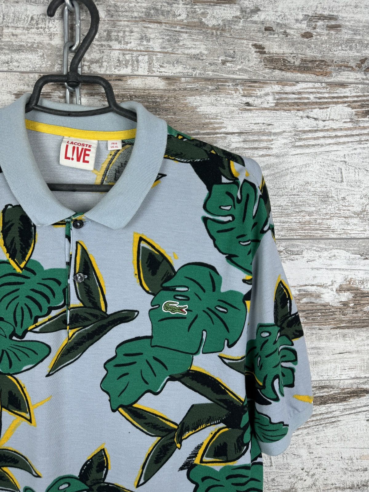 Lacoste × Vintage Mens Vintage Lacoste Live Polos luxury T-shirt tee art Size US XL / EU 56 / 4 - 4 Thumbnail