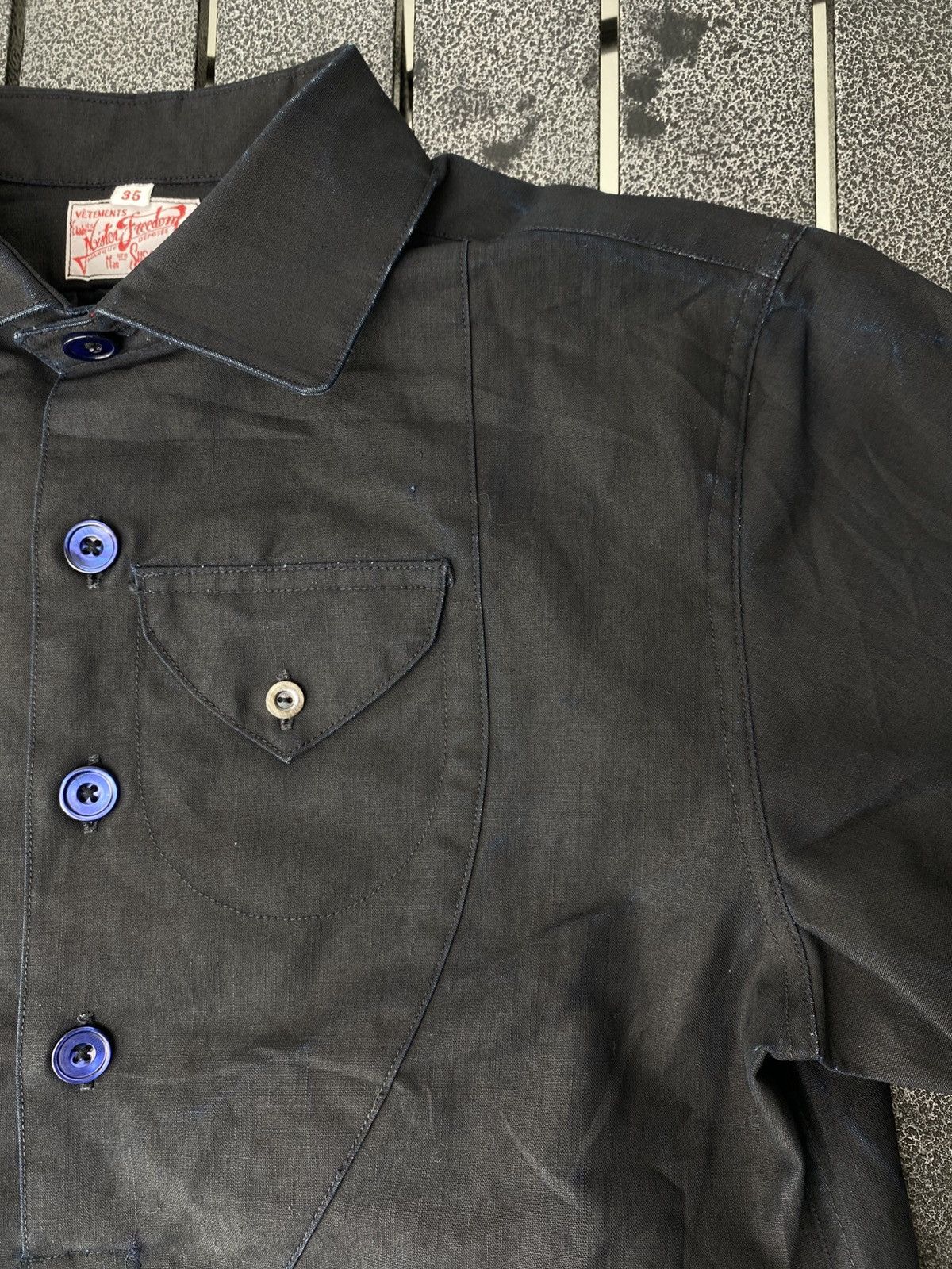 Mister Freedom × Sugar Cane Mister Freedom Chemise Bleu Villate Pullover Button up Shirt Size US XS / EU 42 / 0 - 13 Thumbnail