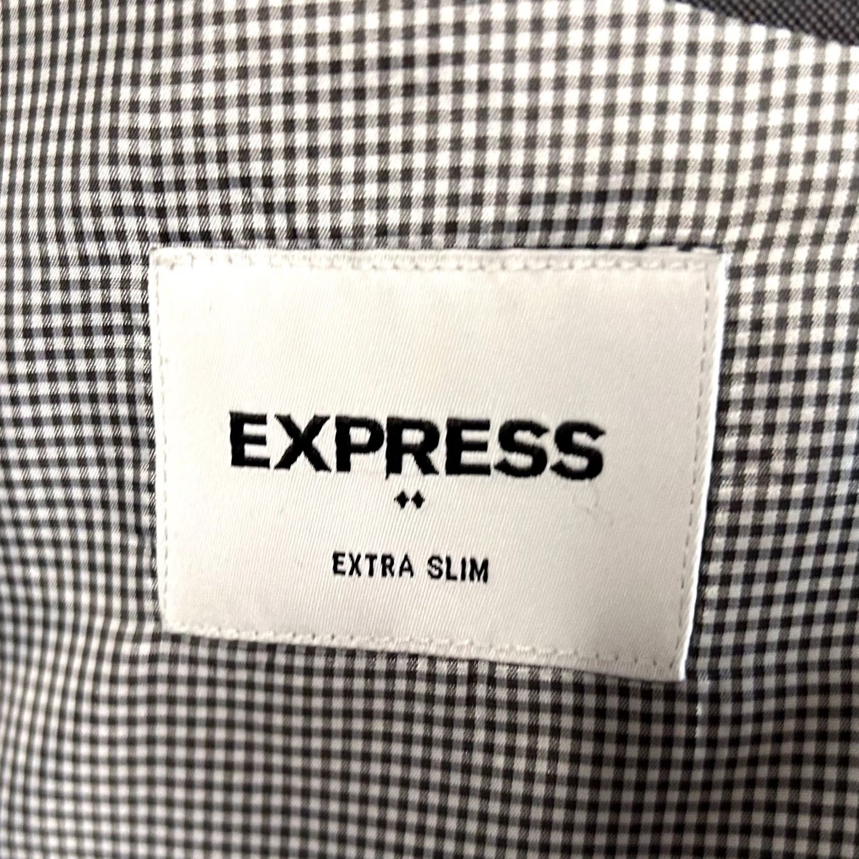 Express Express Sport Coat 44R Extra Slim Cotton Grey Two Button Double Vented Size US S / EU 44-46 / 1 - 3 Thumbnail