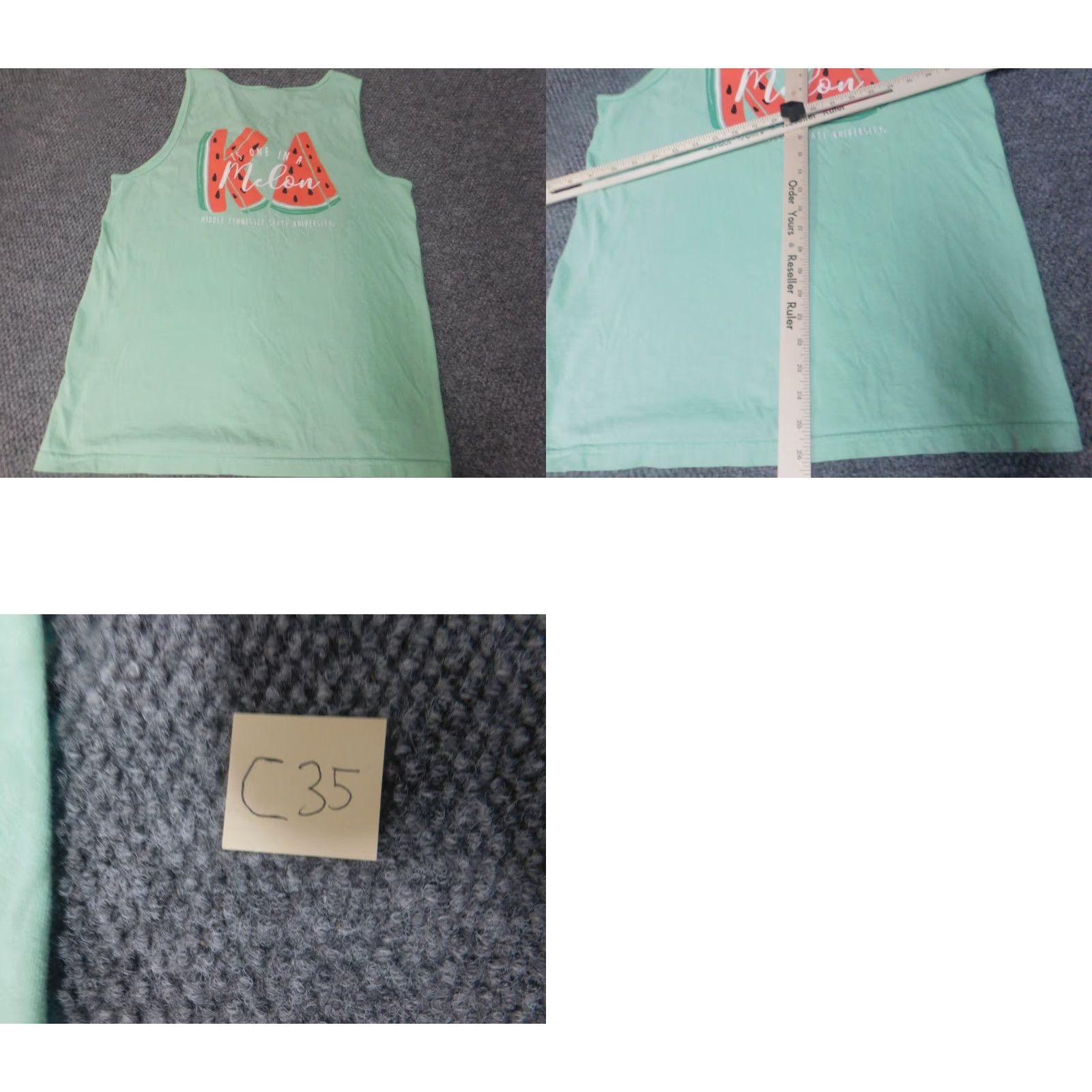 Comfort Colors Comfort Colors Mens Shirt M Green Crew Neck Sleeveless Logo T-Shirt Modern Colorful All Seasons Size US M / EU 48-50 / 2 - 9 Thumbnail