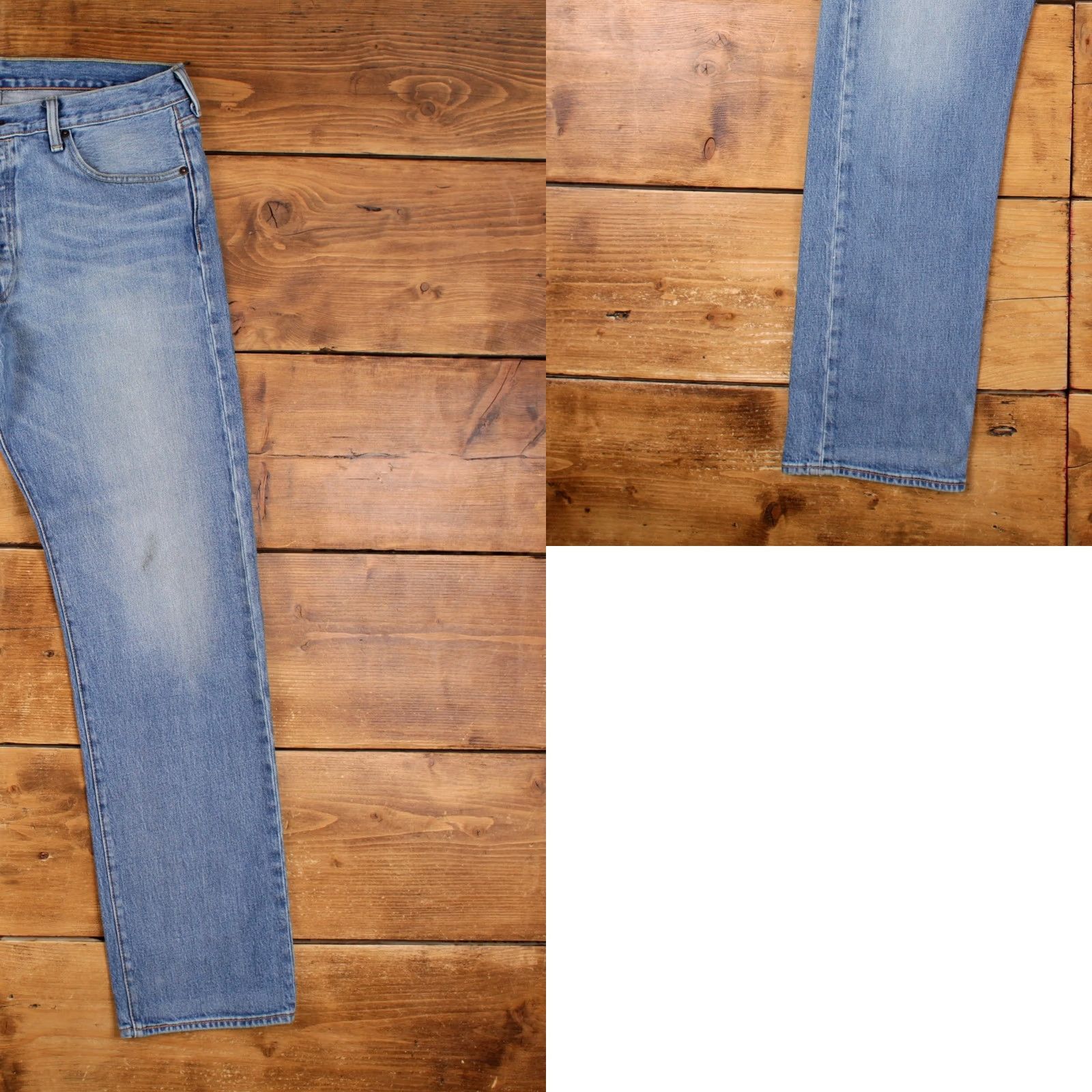 Denime VINTAGE Levis 501 Jeans 34x32 Blue Regular Straight Light Stonewash Red Tab Denim Jeans Size US 34 / EU 50 - 8 Thumbnail