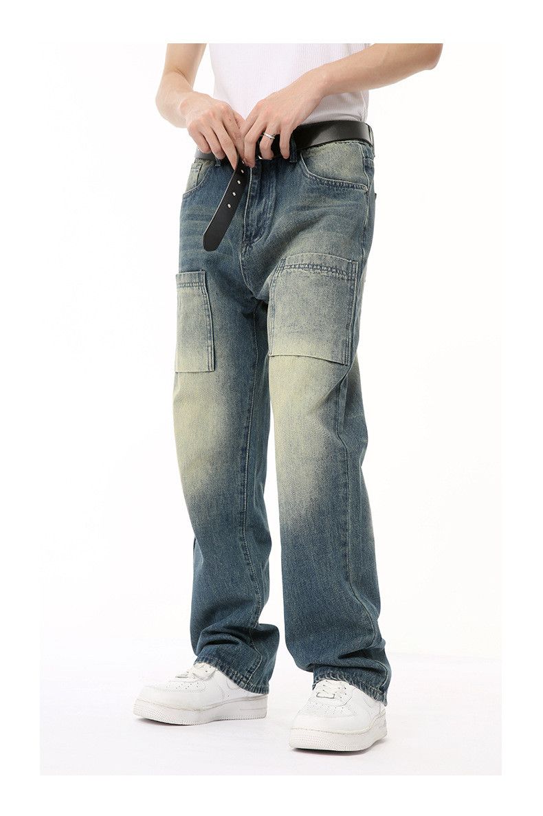 Japanese Brand × Jean High street multi-pocket stitching workwear jeans trend Size US 32 / EU 48 - 5 Thumbnail