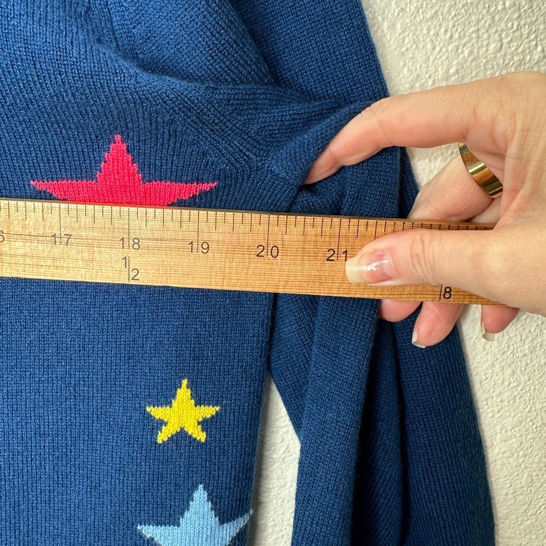 CHINTI & PARKER Chinti & Parker Navy Multi Star Long Sleeve CrewSweater L Size L / US 10 / IT 46 - 11 Thumbnail