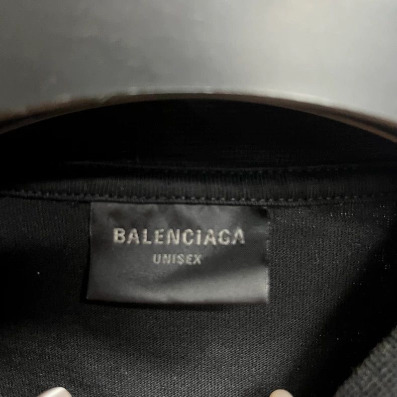Balenciaga Balenciaga latest black letter logo round neck short sleeve Size US XXS / EU 40 - 2 Thumbnail
