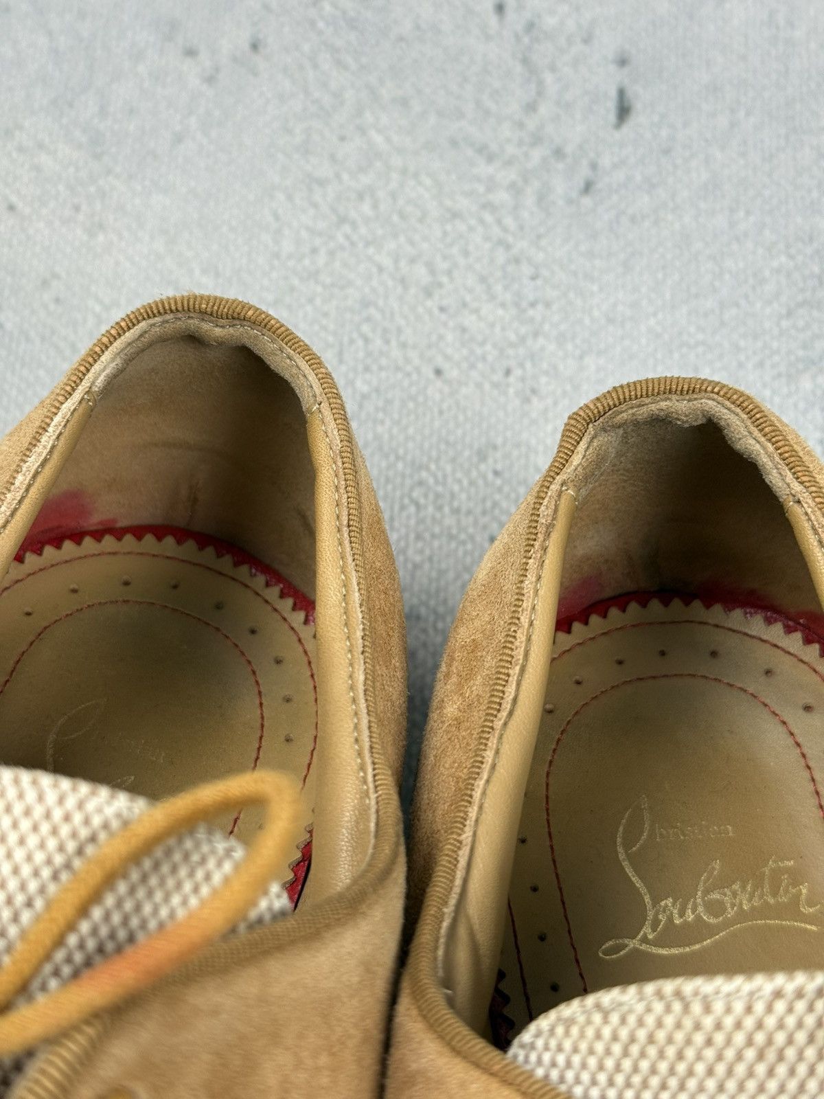 Christian Louboutin Christian Louboutin Greggo Two Tone Suede Canvas Oxford Shoe Size US 9.5 / EU 42-43 - 11 Thumbnail