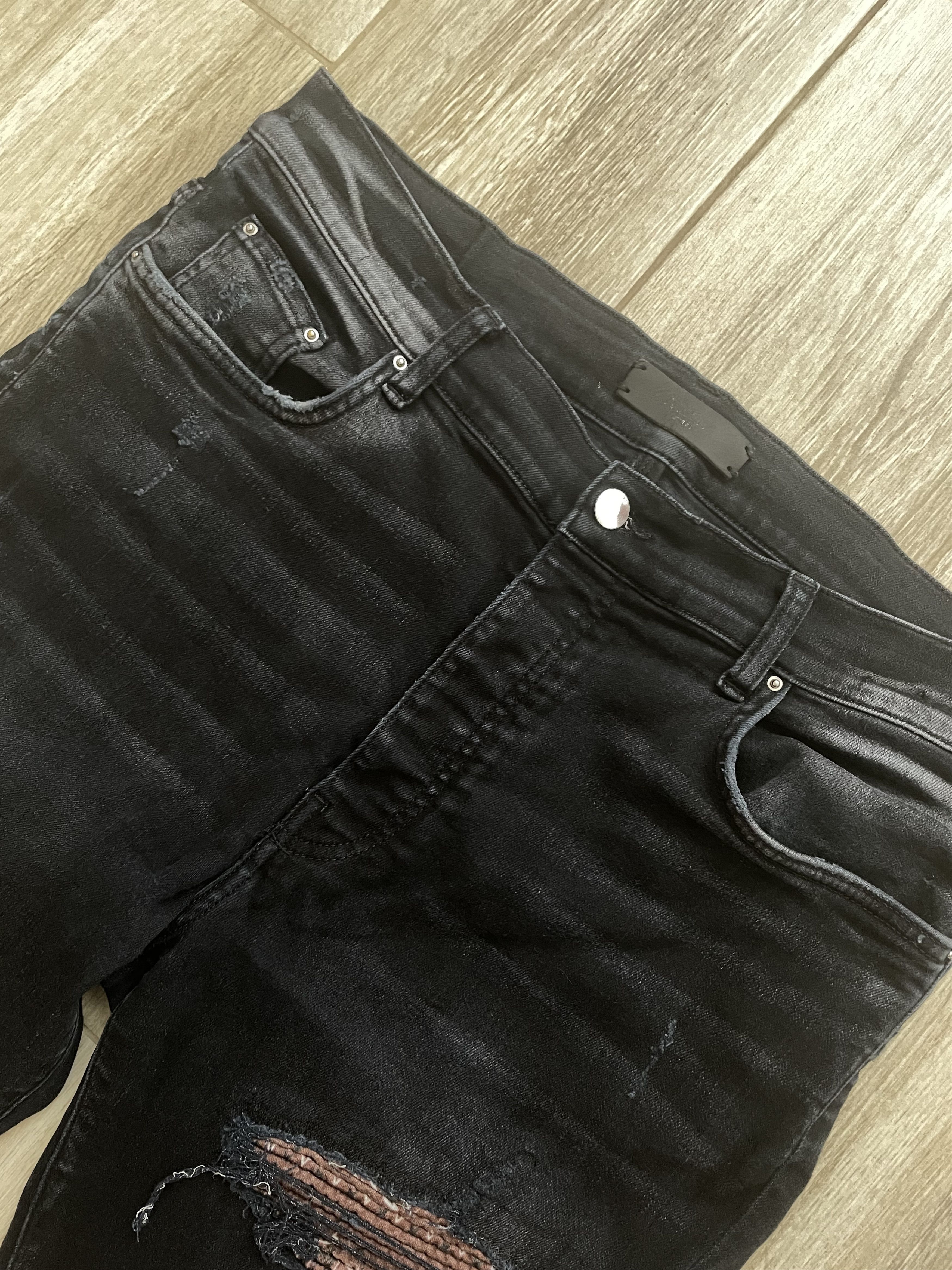 Amiri Amiri MX1 Bandana Destroyed Jeans Size US 36 / EU 52 - 2 Thumbnail