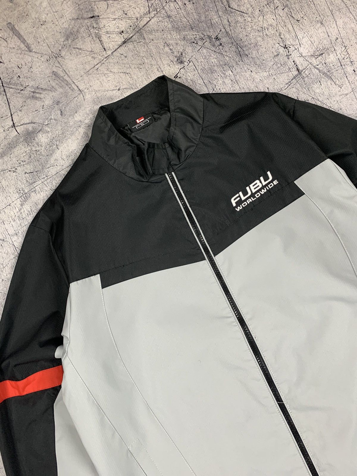 Fubu Fubu Worldwide Big Logo Jacket Y2K Size XL Multicolor Size US XL / EU 56 / 4 - 6 Thumbnail