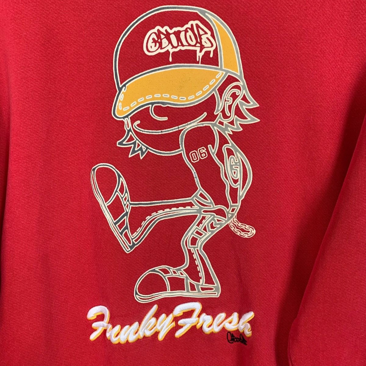 Japanese Brand FUNKY FRESH Style Embroidered Crewneck Sweatshirt #3628-C166 Size US M / EU 48-50 / 2 - 5 Thumbnail