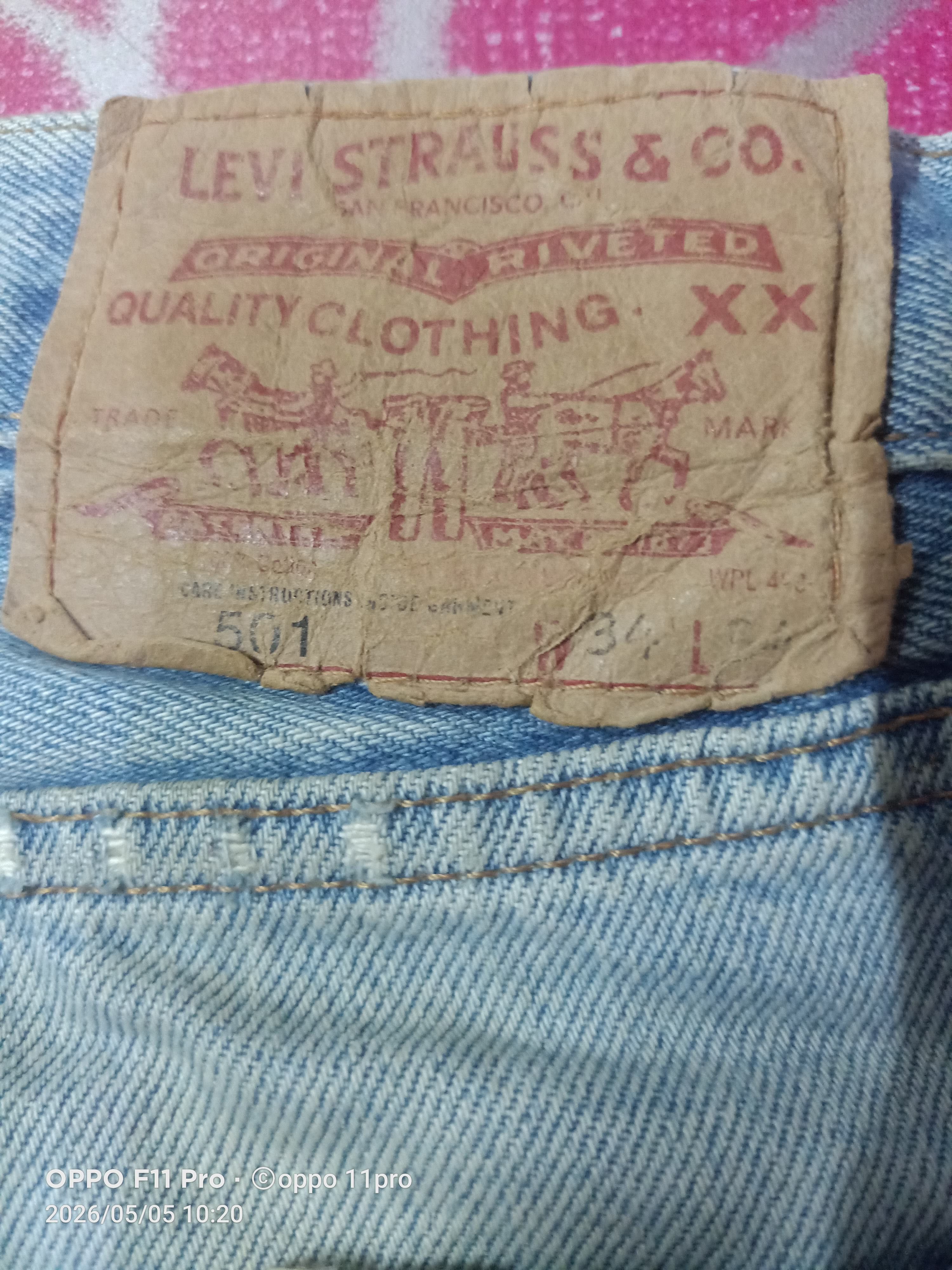 Levi's Vintage Clothing 💥Vintage Levi's 501 LVC Redselvedge Men 35x34 Size US 35 - 8 Thumbnail