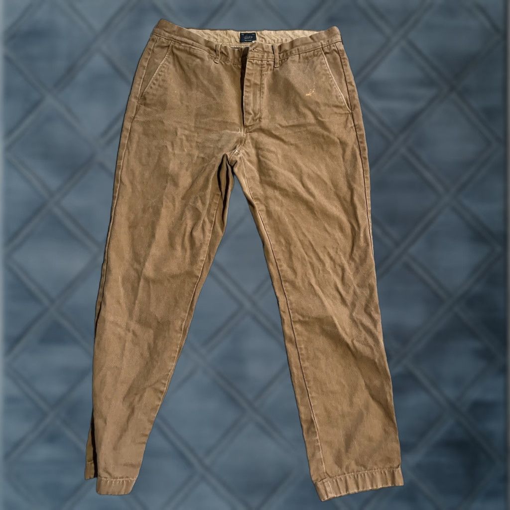 J.Crew VINTAGE J.CREW 770 PANTS Chino Cotton Stretch Straight Mens 35x32 Brown Regular Inseam 32 Flawed? (Need to ensure no mislabel) Size US 35 - 1 Thumbnail