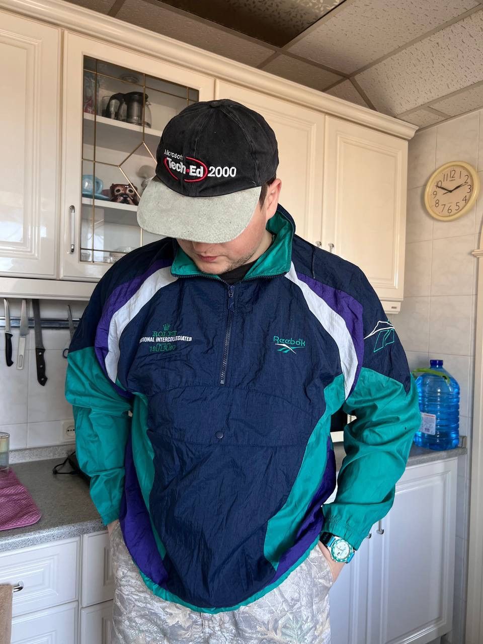 Reebok 90’s Rolex Reebok Vintage Jacket Anorak windbreaker ITA Size US L / EU 52-54 / 3 - 3 Thumbnail