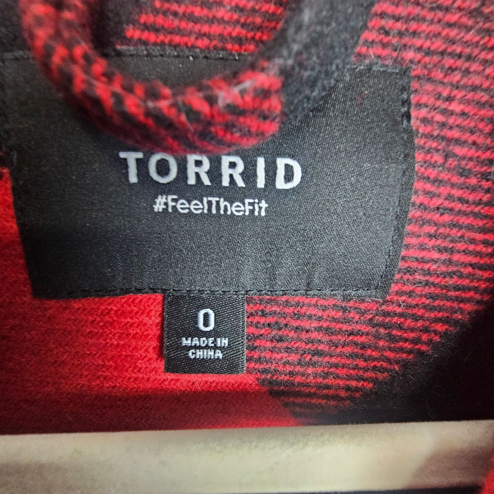 Torrid Torrid Womens Buffalo Plaid Wool Longline Shacket Size 0X Size XL / US 12-14 / IT 48-50 - 7 Thumbnail