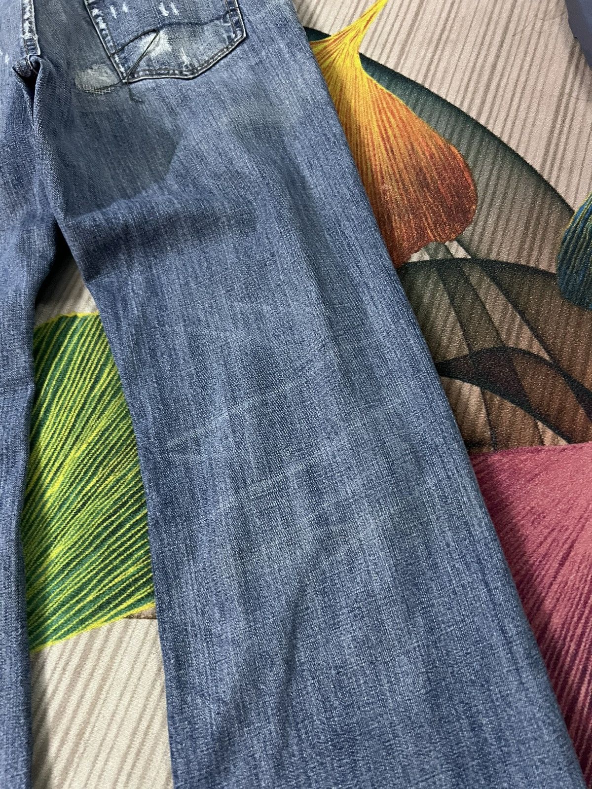 Abercrombie & Fitch 💥Flare💥Abercrombie & Fitch Distressed Faded Jean Size US 33 - 25 Thumbnail