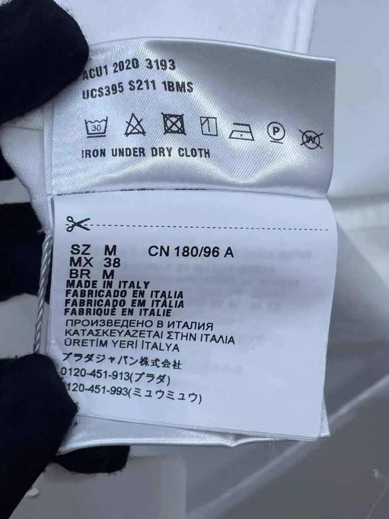 Prada Prada White short-sleeved shirt 2505-Nextarrow Size US M / EU 48-50 / 2 - 8 Thumbnail