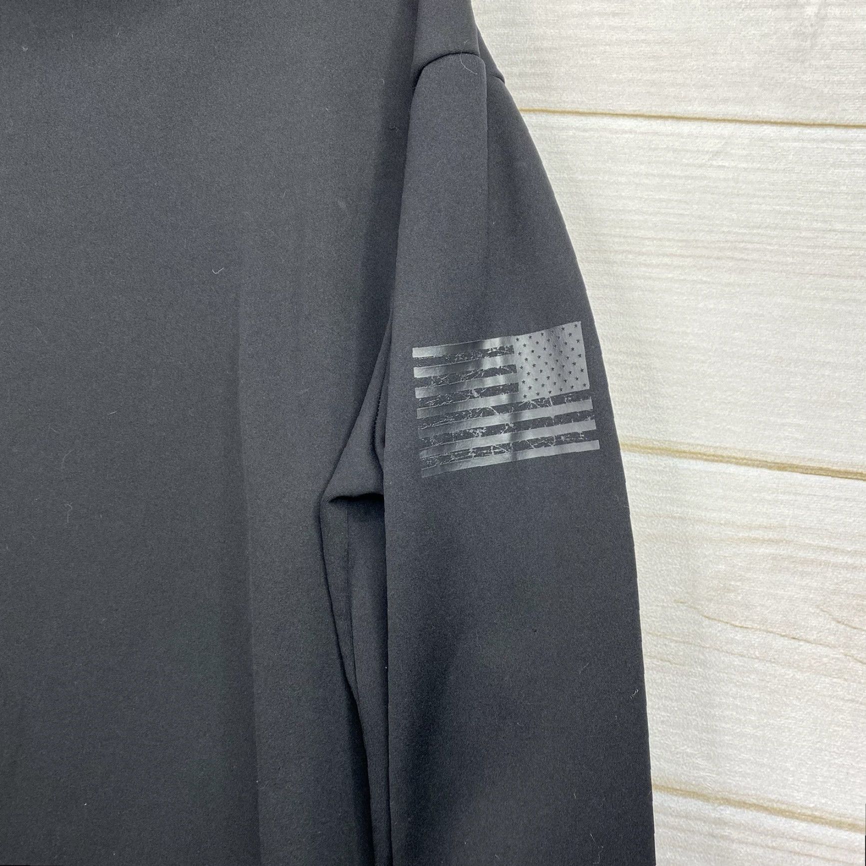 Vintage Army Performance Hoodie Mens L Black Sweatshirt 1775 Flag Fleece Pullover Active Size US L / EU 52-54 / 3 - 7 Thumbnail