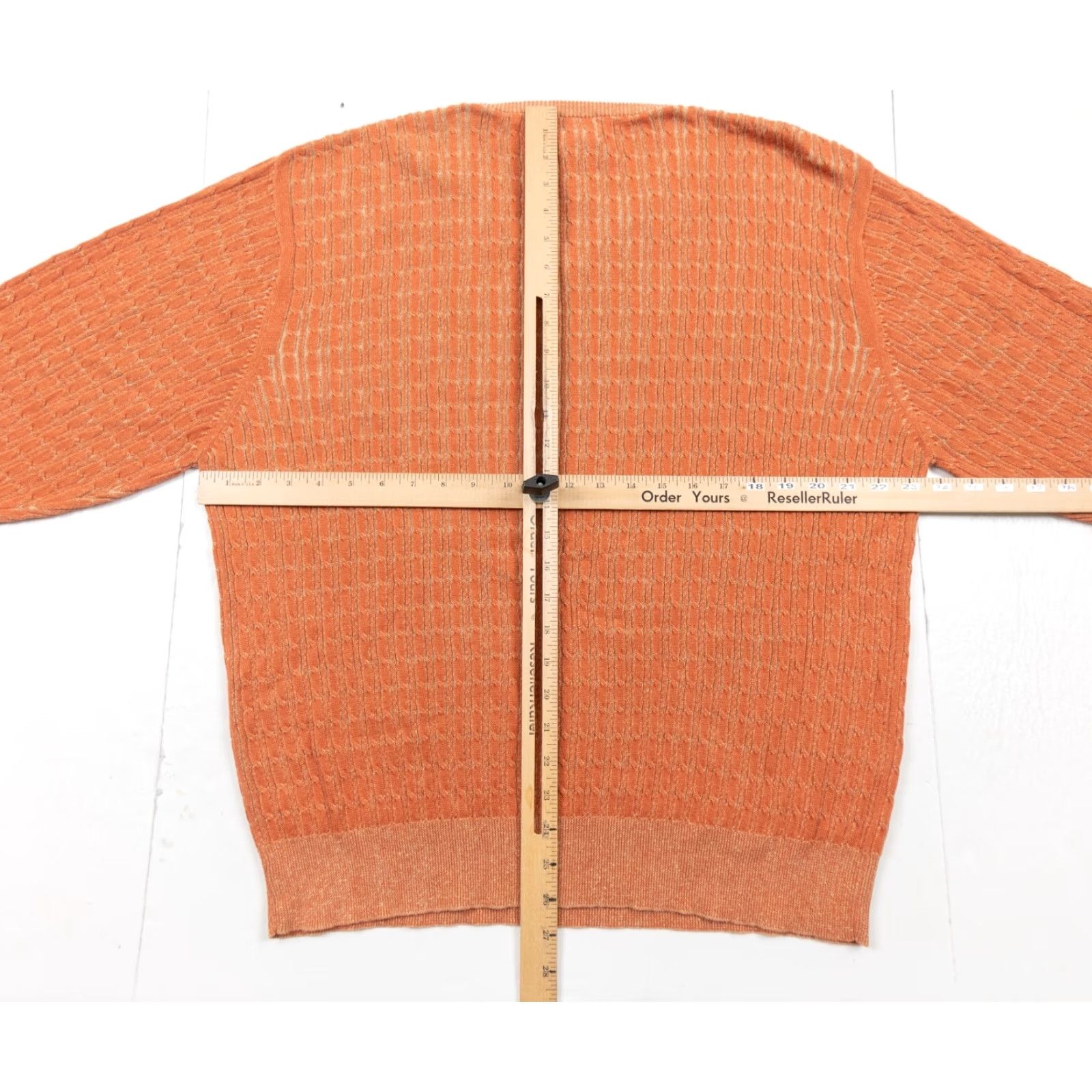 Pendleton VINTAGE Pendleton Sweater Shirt Adult M Orange V-Neck Knit Pullover Oversized Mens Size M Size US M / EU 48-50 / 2 - 6 Thumbnail