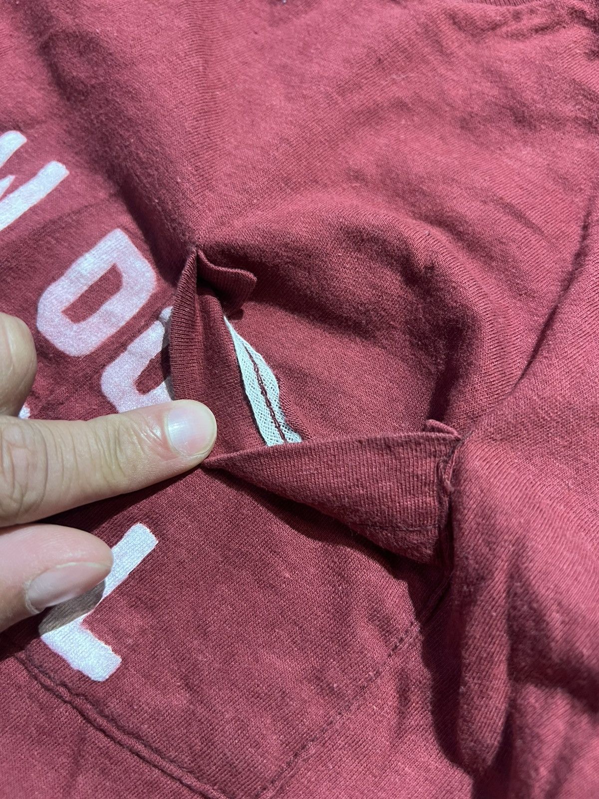 Fruit Of The Loom × Vintage Vintage 80s How Do You Spell SNA Maroon Fruit of the loom t Size US S / EU 44-46 / 1 - 6 Thumbnail