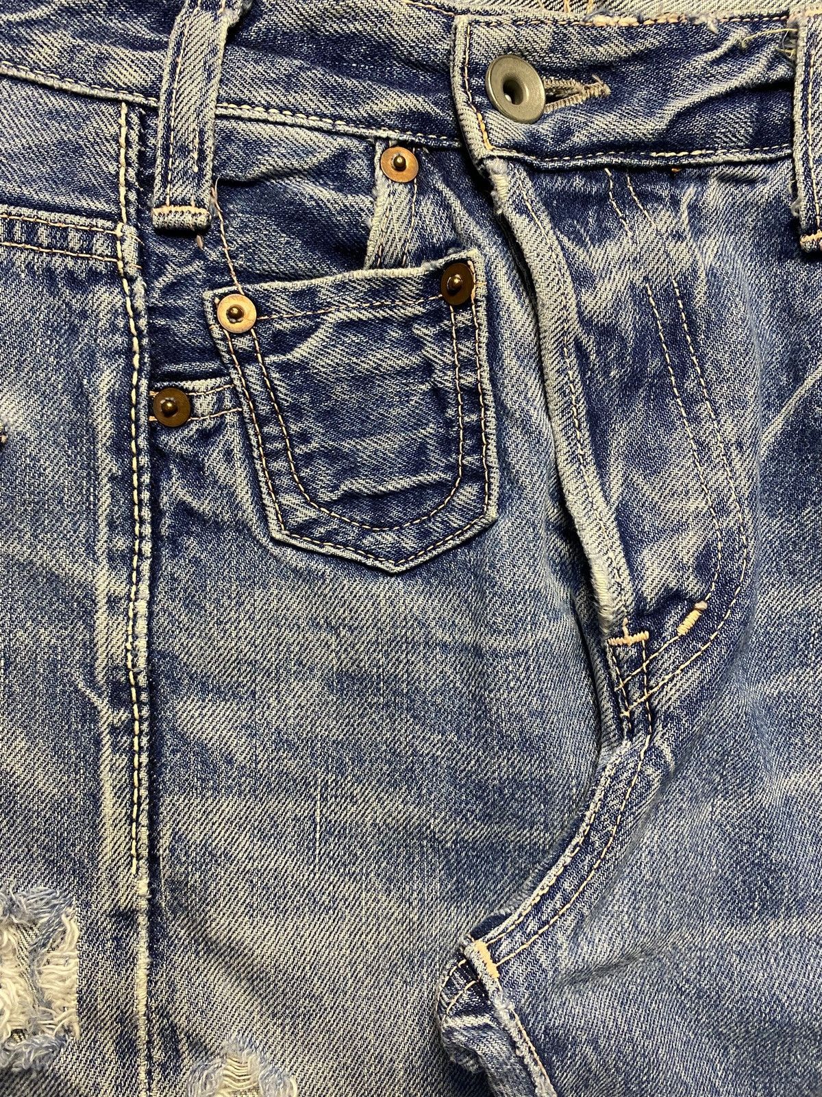 Johnbull Johnbull Kojima Japan Reconstructed Denim Selvedge Jeans Size US 32 / EU 48 - 13 Thumbnail