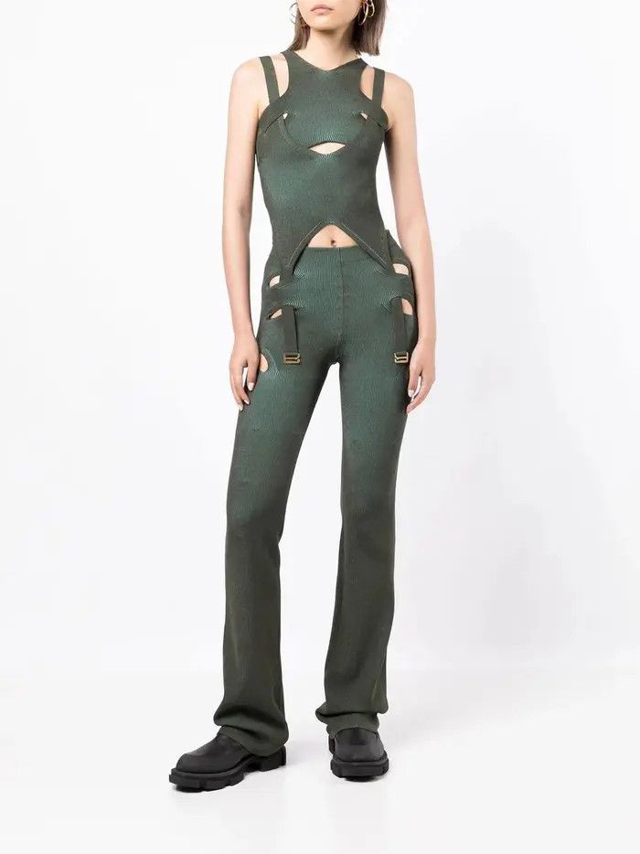 Dion Lee o1mle0325 Lock Slit Pant in Shadow Green Size 30" / US 8 / IT 44 - 6 Thumbnail