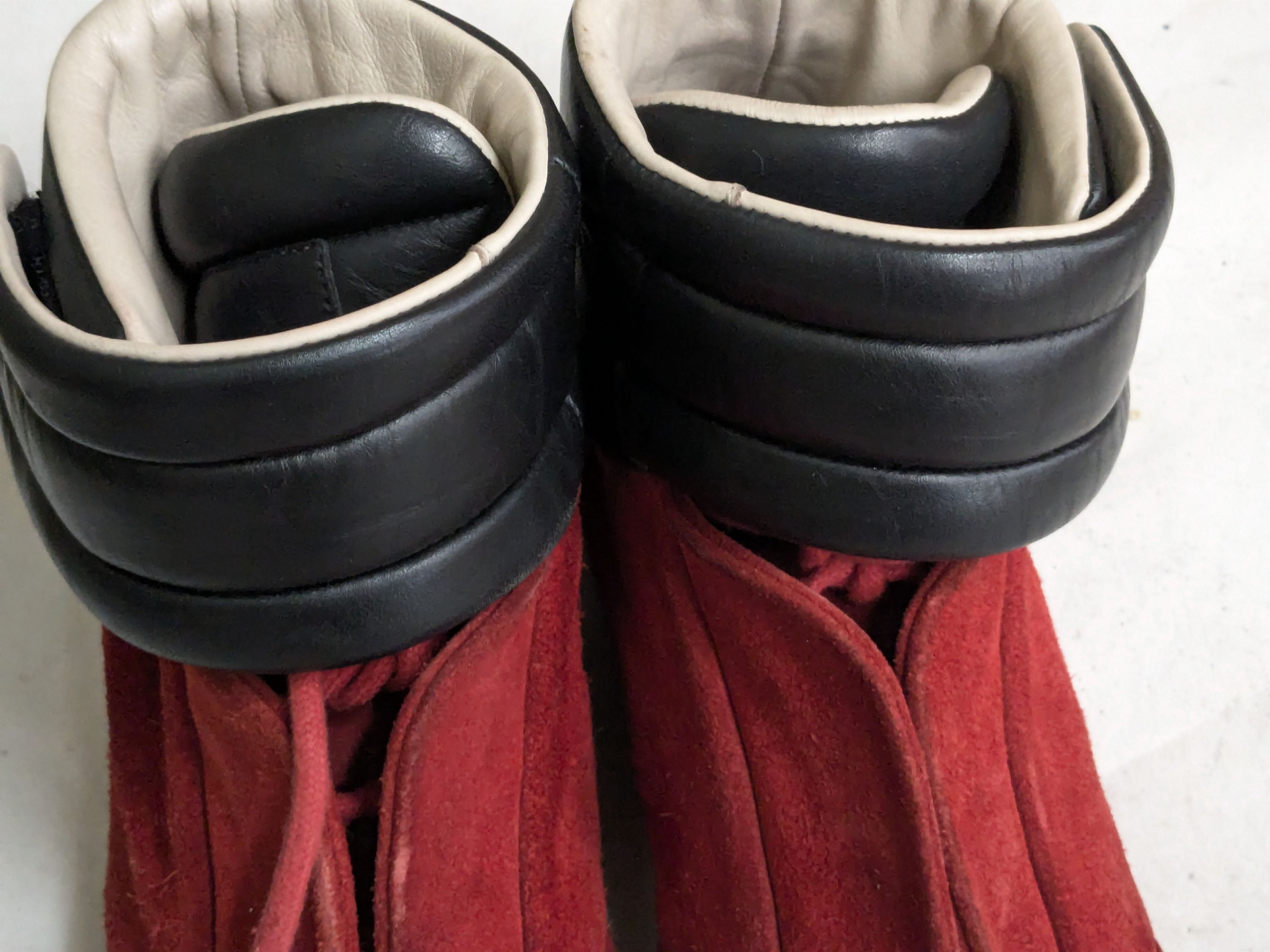 Maison Margiela Maison Margiela Future Red Black 7 40 High Tops Suede Size US 7 / EU 40 - 4 Thumbnail