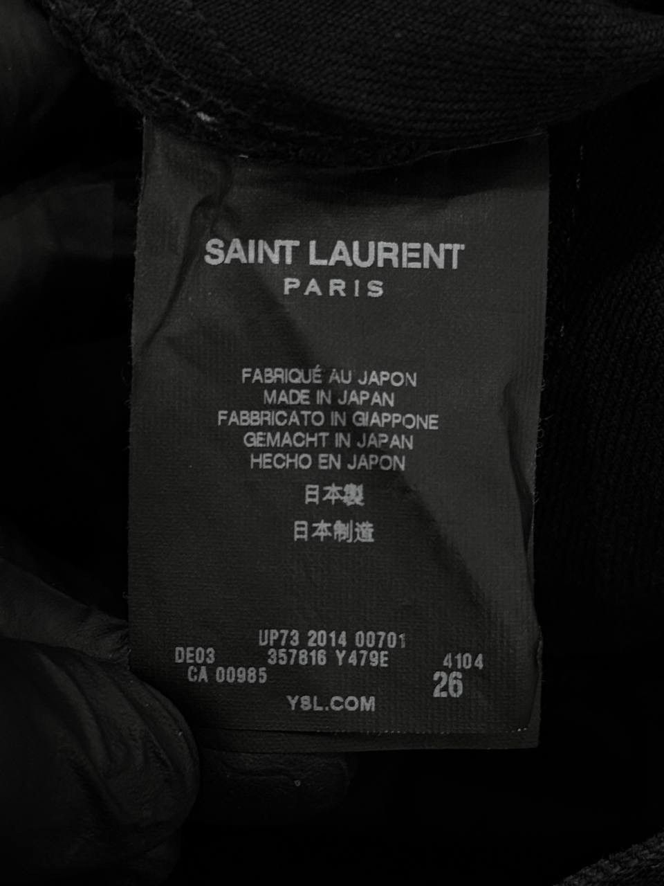Saint Laurent Paris AW14 Saint Laurent Oil Stain Denim by Hedi Slimane Size 26" / US 2 / IT 38 - 7 Thumbnail