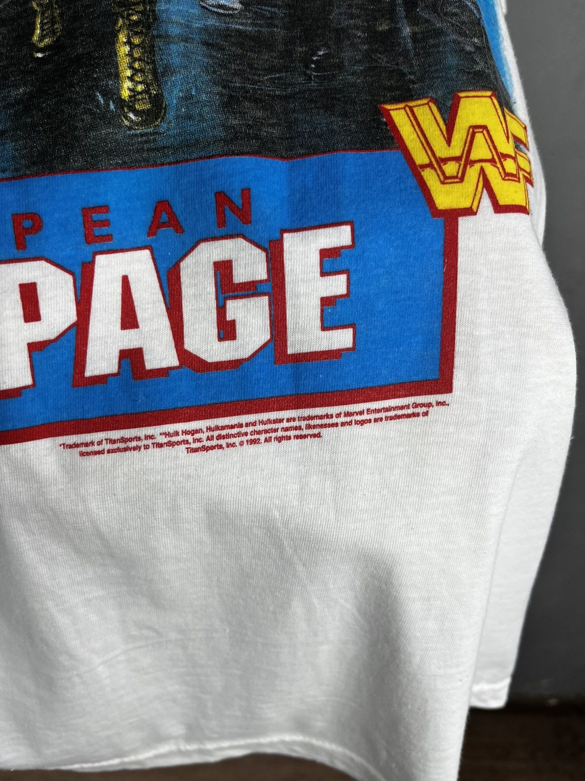 WWF WWF 1992 European Rampage Again Tee tshirt XI (New) Size US XL / EU 56 / 4 - 9 Thumbnail