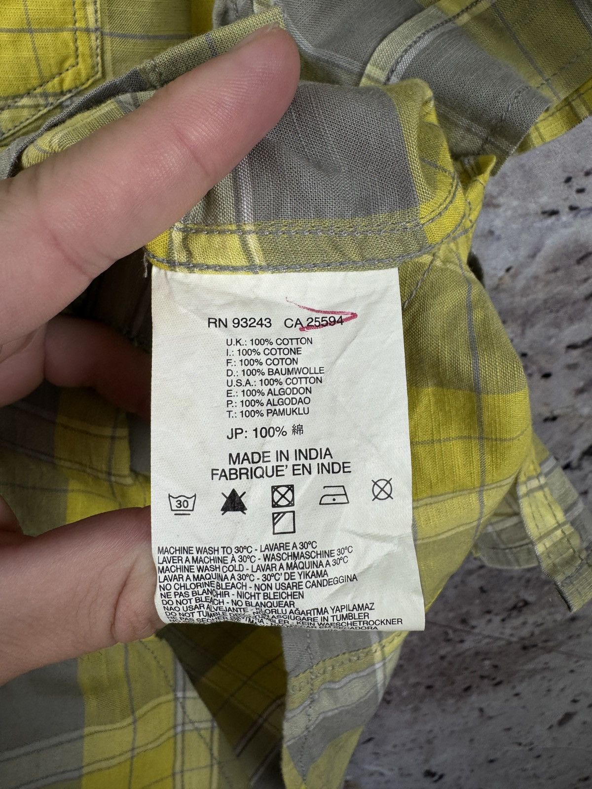 Diesel Diesel Yellow Gray Plaid Short Sleeve Shirt Button Up Casual Size US M / EU 48-50 / 2 - 9 Thumbnail