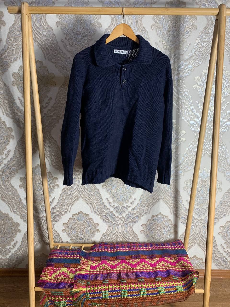 Stone Island VINTAGE STONE ISLAND KNIT ITALIAN DESIGNER SWEATER RETRO 90s Size US XL / EU 56 / 4 - 2 Thumbnail