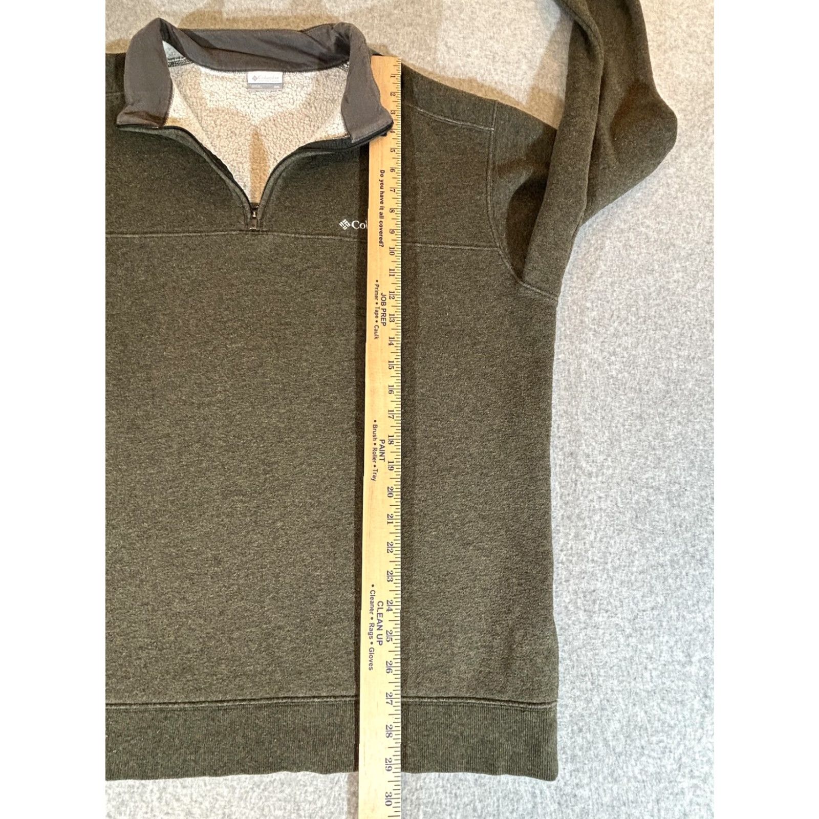 Vintage Columbia Sweatshirt Men 2XL Sherpa Fleece 1/4 Zip Pullover Hart Mountain Green Quilt Zipper Logo Pattern Solid Hiking Mens 2XL Size US XXL / EU 58 / 5 - 5 Thumbnail