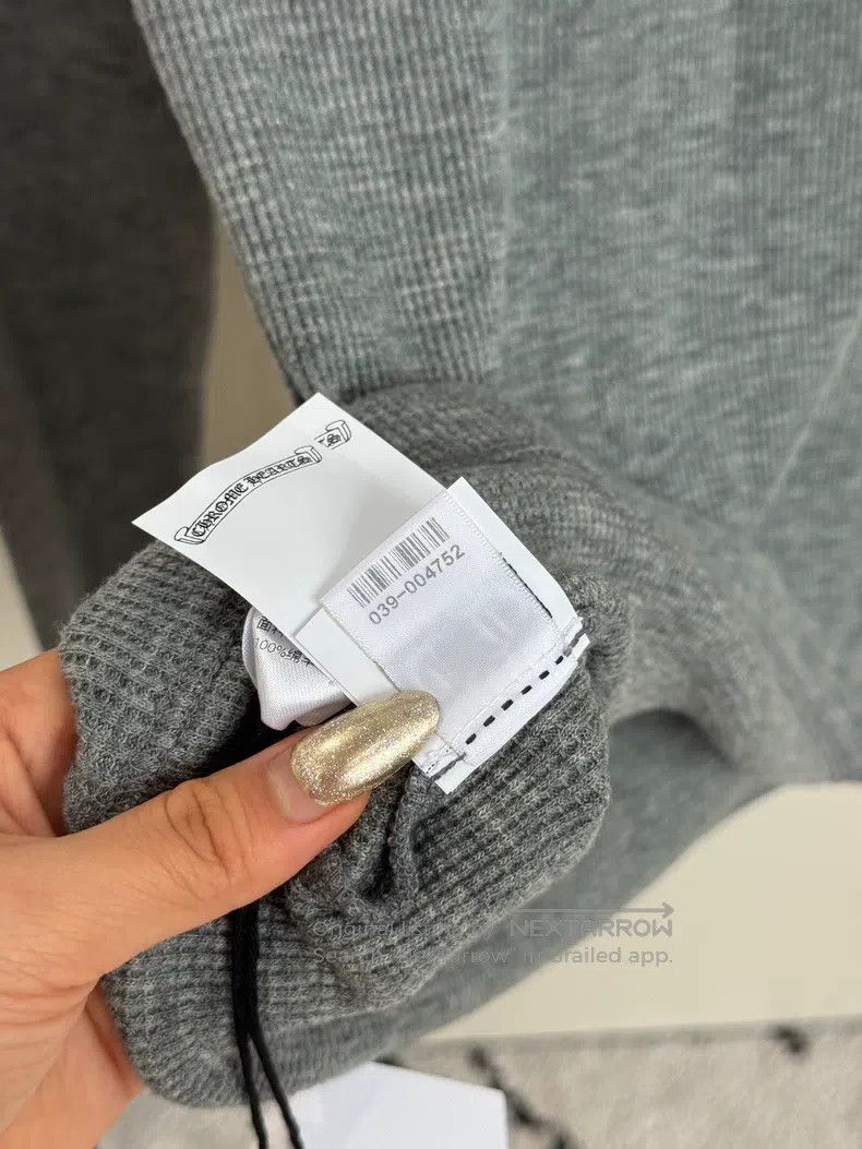 Chrome Hearts CHROME HEARTS Size M Grey waffle embroidery knitting Size US M / EU 48-50 / 2 - 8 Thumbnail