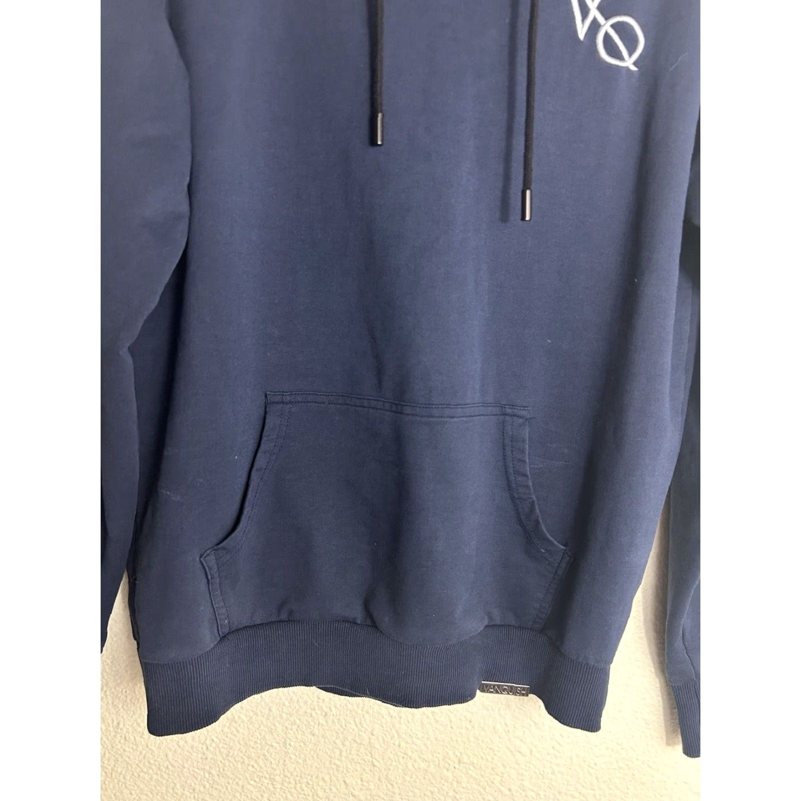 Vintage VANQUISH Fitness Mens Medium Pullover Hoodie Navy Blue Size US M / EU 48-50 / 2 - 5 Thumbnail