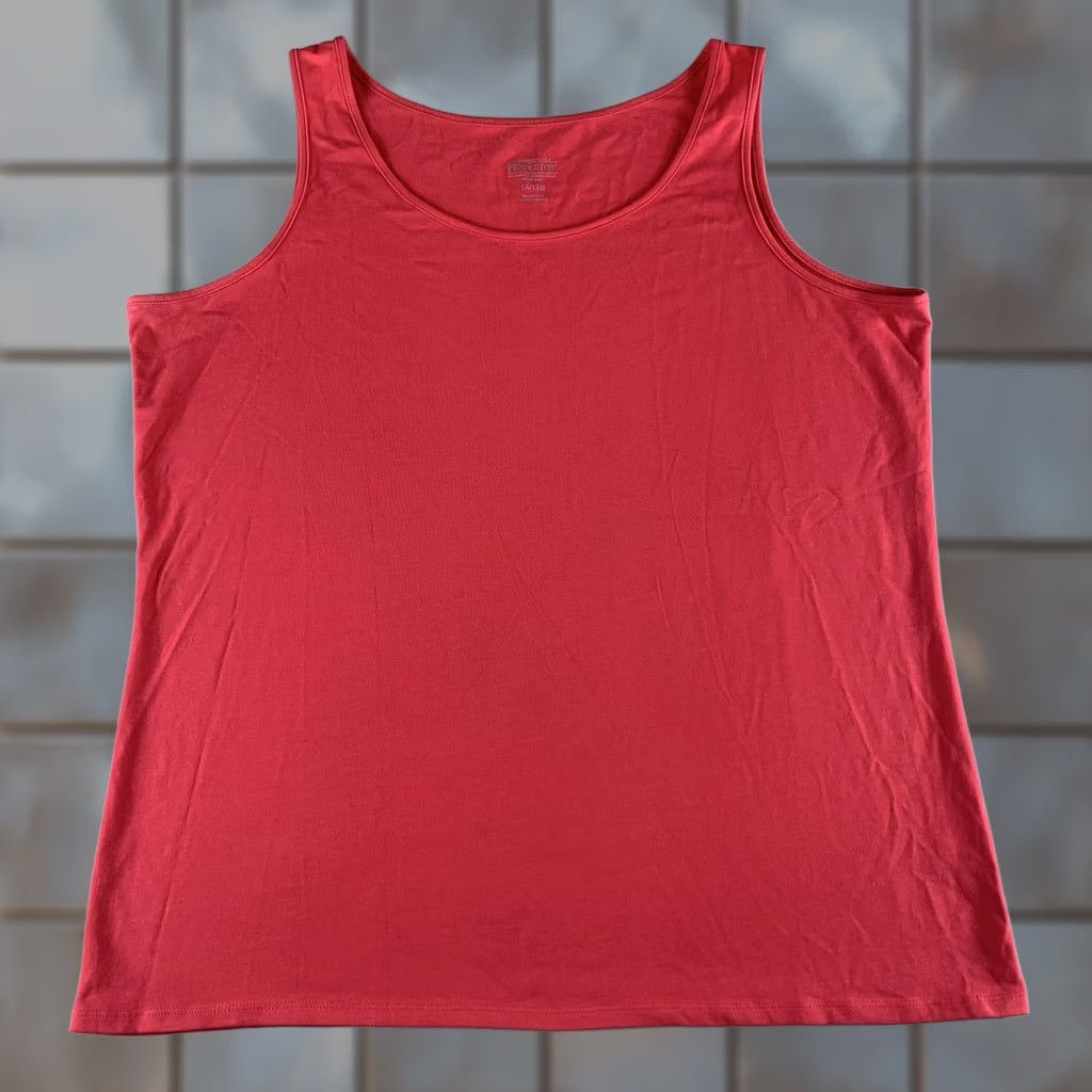 Pendleton PENDLETON Blouse WOMENS 1X PINK SLEEVELESS COTTON SPANDEX Size XL / US 12-14 / IT 48-50 - 1 Thumbnail