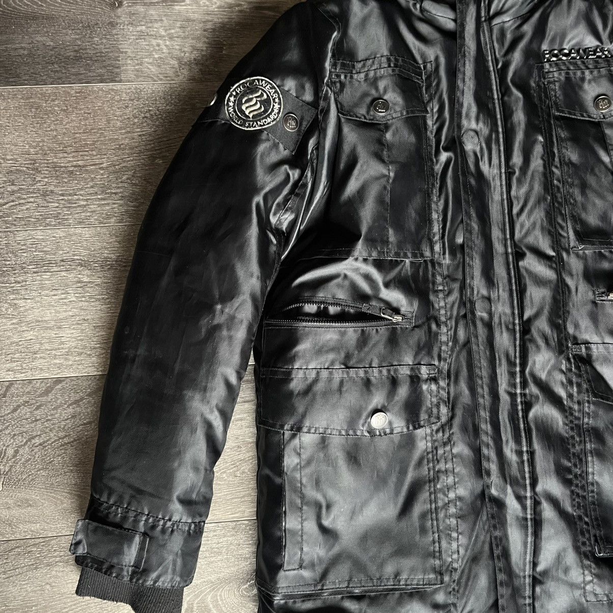 Rocawear Vintage Y2K Rocawear Classic Black Puffer Hooded Jacket Coat Size L / US 10 / IT 46 - 3 Thumbnail