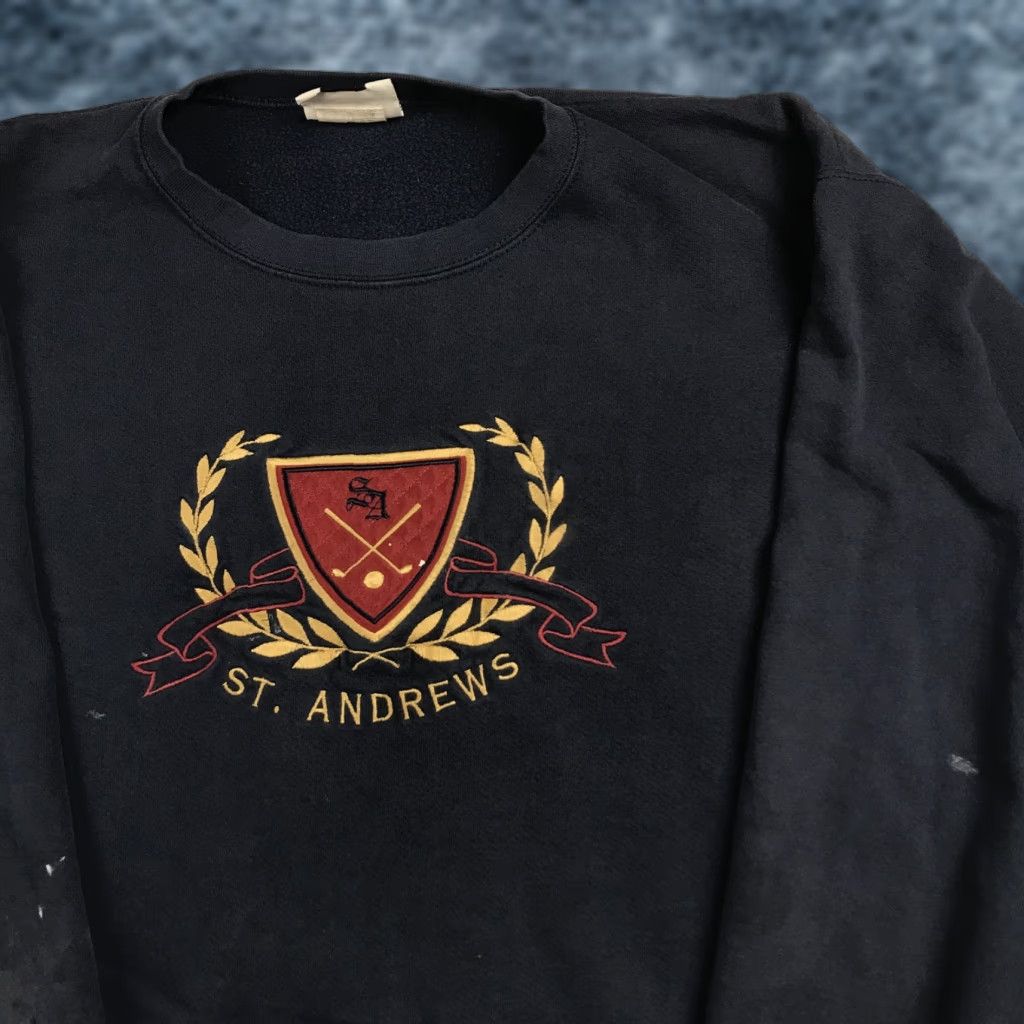 Lee VINTAGE Lee Sweatshirt St Andrews Golf Mens Medium Blue Crewneck Scotland 90s Size US M / EU 48-50 / 2 - 1 Thumbnail