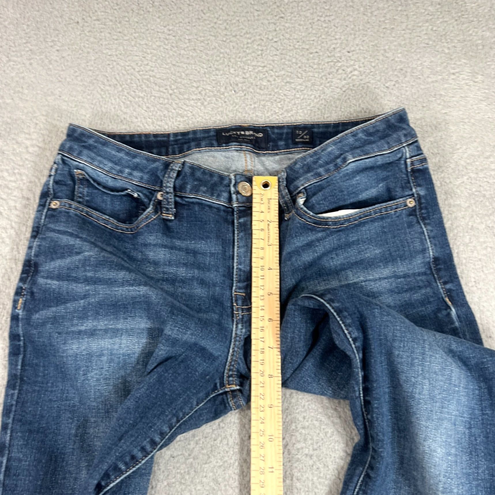 Lucky Brand VINTAGE Lucky Brand Womens Jeans Skinny Low Rise Denim 10 Blue Stretch 90s Girls Size 32" / US 10 / IT 46 - 4 Thumbnail