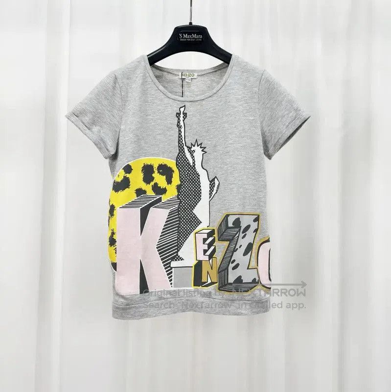 Kenzo KENZO Gray Cotton Graphic Short Sleeve T-Shirt . Size XS / US 0-2 / IT 36-38 - 1 Thumbnail